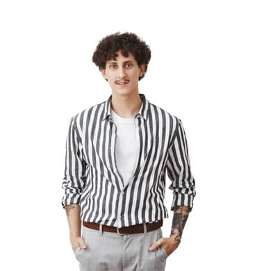 Black & White Striped Shirt