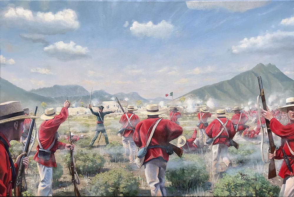 1st Mississippi Rifles at Battle of Monterrey print