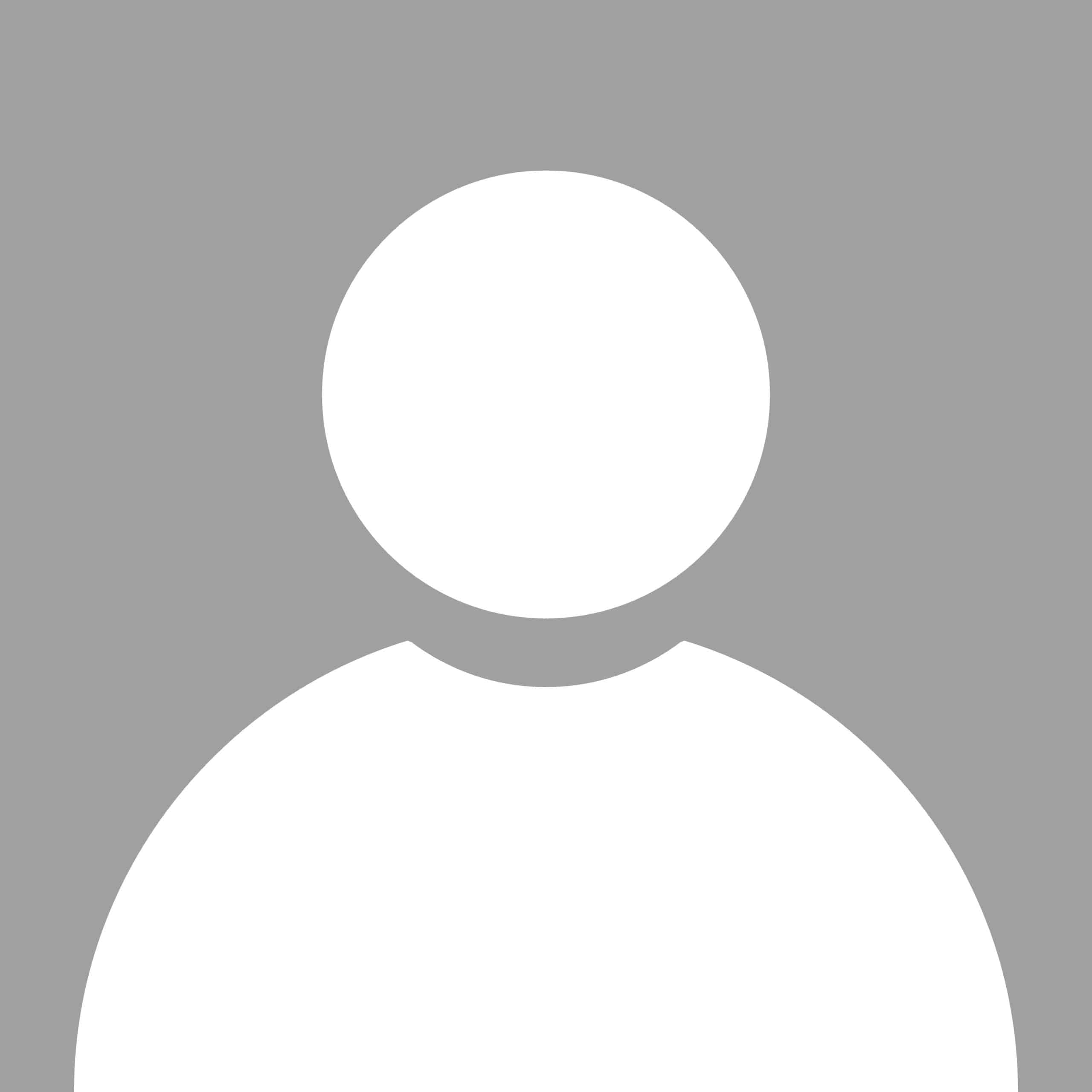 Placeholder image showing a single person icon. This image is used to placehold when awaiting actual photos.